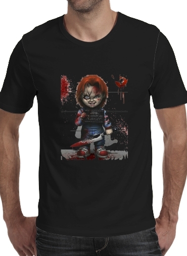 zwart- Chucky The doll that kills voor Mannen T-Shirt