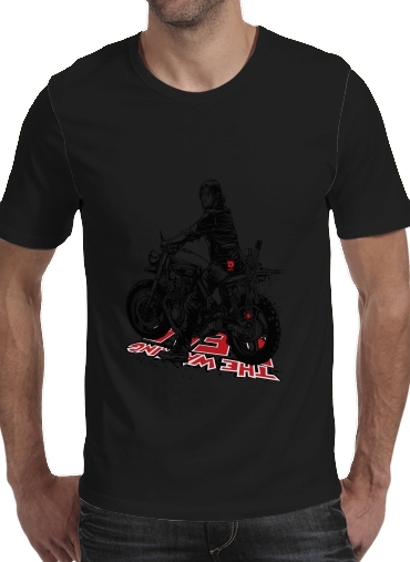 zwart- Daryl The Biker Dixon voor Mannen T-Shirt