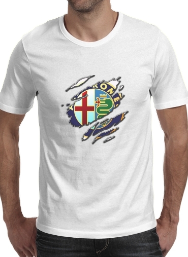  Fan Driver Alpha Romeo Griffe Art voor Mannen T-Shirt