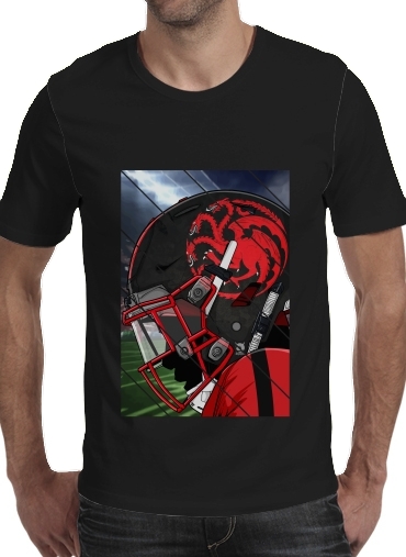 zwart- Fantasy Football Targaryen voor Mannen T-Shirt