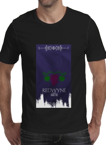 zwart- Flag House Redwyne voor Mannen T-Shirt