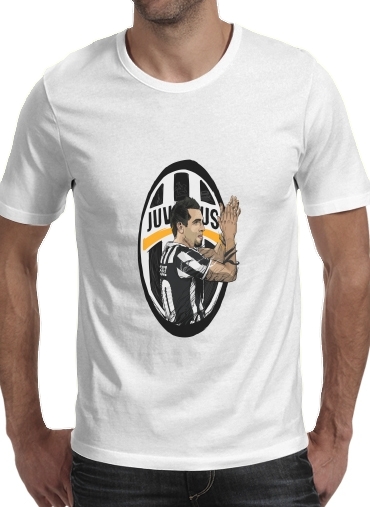  Football Stars: Carlos Tevez - Juventus voor Mannen T-Shirt