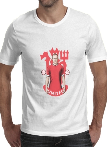  Football Stars: Red Devil Rooney ManU voor Mannen T-Shirt