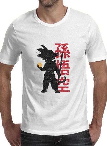  Goku silouette voor Mannen T-Shirt