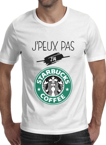  Je peux pas jai starbucks coffee voor Mannen T-Shirt