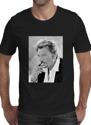 zwart- johnny hallyday Smoke Cigare Hommage voor Mannen T-Shirt