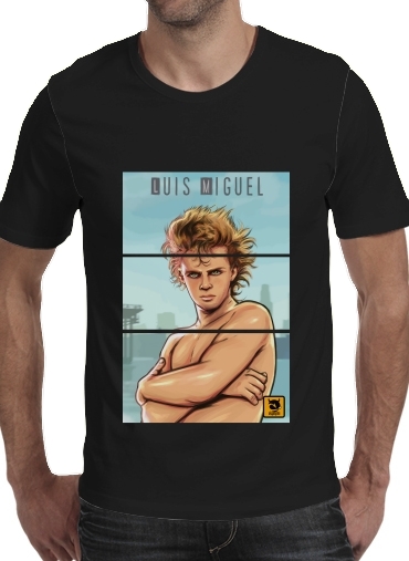 zwart- Luis Miguel voor Mannen T-Shirt