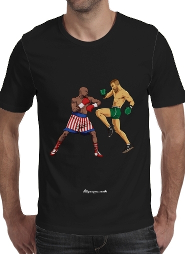 zwart- Mayweather vs McGregor voor Mannen T-Shirt