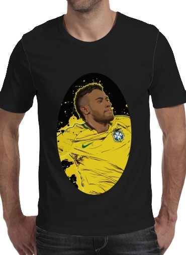 zwart- Neymar Carioca Paris voor Mannen T-Shirt