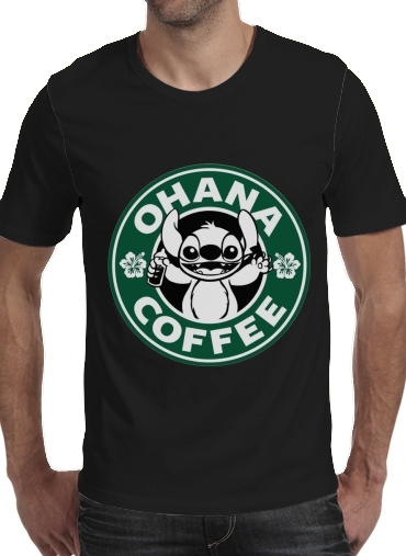 zwart- Ohana Coffee voor Mannen T-Shirt