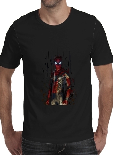 zwart- Spiderman Poly voor Mannen T-Shirt
