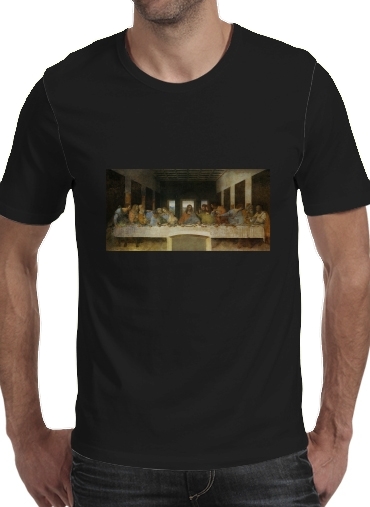 zwart- The Last Supper Da Vinci voor Mannen T-Shirt