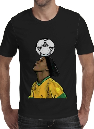 zwart- The Magic Carioca Brazil Pixel Art voor Mannen T-Shirt