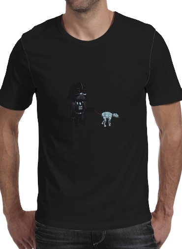zwart- Walking The Robot voor Mannen T-Shirt