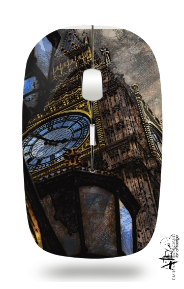  Abstract Big Ben London voor Draadloze optische muis met USB-ontvanger