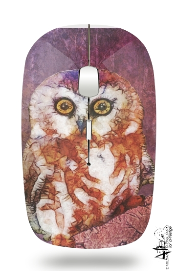  abstract cute owl voor Draadloze optische muis met USB-ontvanger
