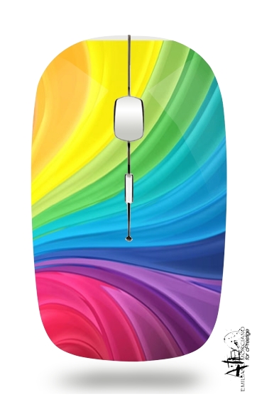  Rainbow Abstract voor Draadloze optische muis met USB-ontvanger