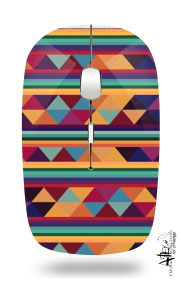  Aztec Pattern Pastel voor Draadloze optische muis met USB-ontvanger