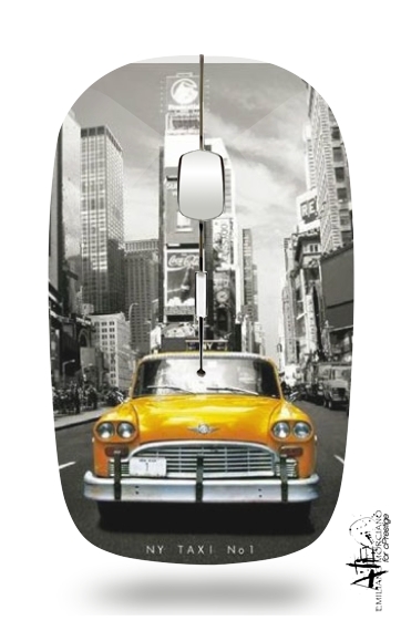  Yellow taxi City of New York City voor Draadloze optische muis met USB-ontvanger