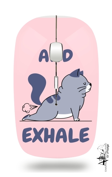  Cat Yoga Exhale voor Draadloze optische muis met USB-ontvanger
