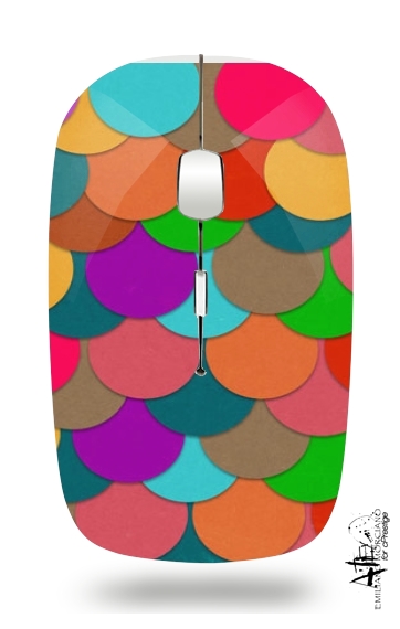  Circles Multicolor voor Draadloze optische muis met USB-ontvanger