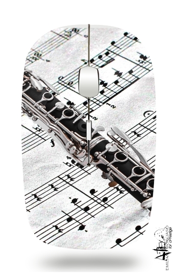  Clarinette Musical Notes voor Draadloze optische muis met USB-ontvanger