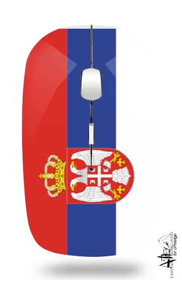  flag of Serbia voor Draadloze optische muis met USB-ontvanger
