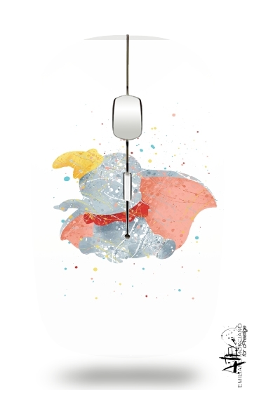  Dumbo Watercolor voor Draadloze optische muis met USB-ontvanger