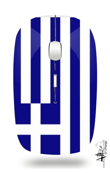  Greece flag voor Draadloze optische muis met USB-ontvanger