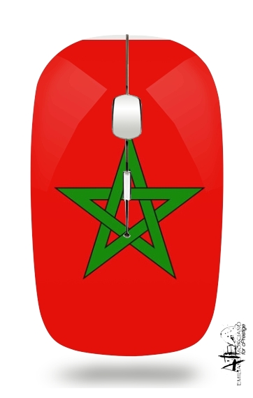  Flag Morocco voor Draadloze optische muis met USB-ontvanger
