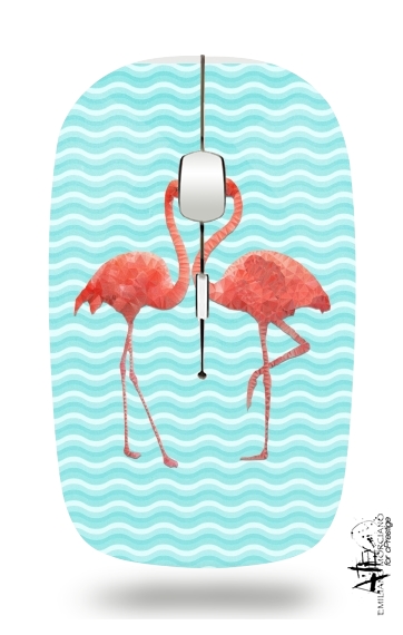  flamingo love voor Draadloze optische muis met USB-ontvanger