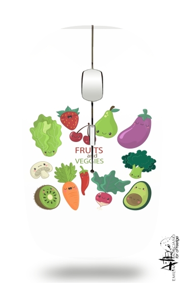  Fruits and veggies voor Draadloze optische muis met USB-ontvanger
