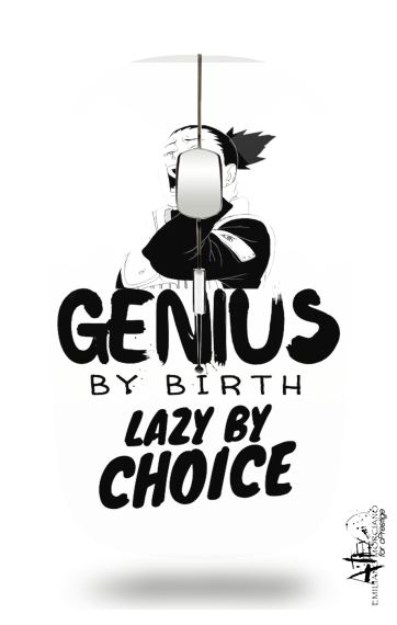  Genius by birth Lazy by Choice Shikamaru tribute voor Draadloze optische muis met USB-ontvanger