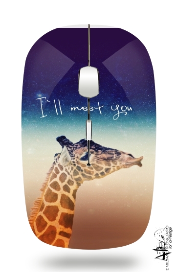 Giraffe Love - Left voor Draadloze optische muis met USB-ontvanger