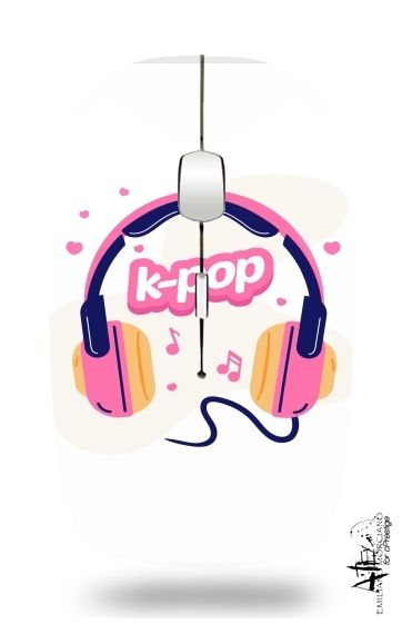  I Love Kpop Headphone voor Draadloze optische muis met USB-ontvanger