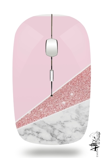  Initiale Marble and Glitter Pink voor Draadloze optische muis met USB-ontvanger