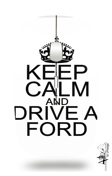  Keep Calm And Drive a Ford voor Draadloze optische muis met USB-ontvanger
