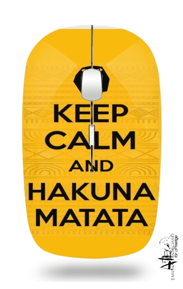  Keep Calm And Hakuna Matata voor Draadloze optische muis met USB-ontvanger