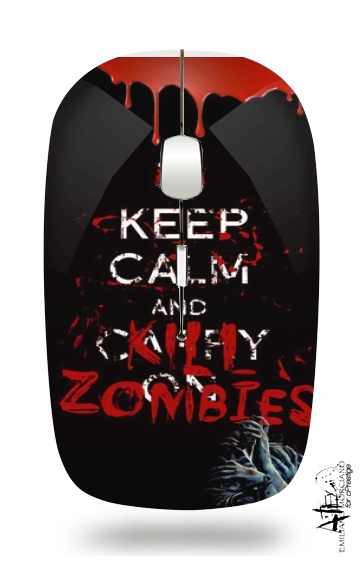  Keep Calm And Kill Zombies voor Draadloze optische muis met USB-ontvanger