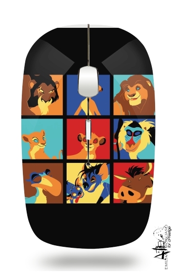  Lion pop voor Draadloze optische muis met USB-ontvanger