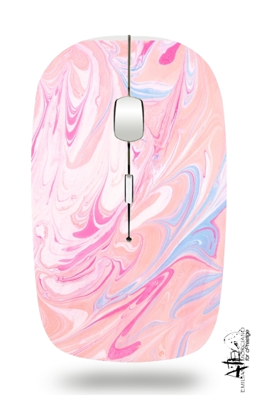  Minimal Marble Pink voor Draadloze optische muis met USB-ontvanger