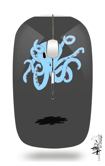  octopus Blue cartoon voor Draadloze optische muis met USB-ontvanger