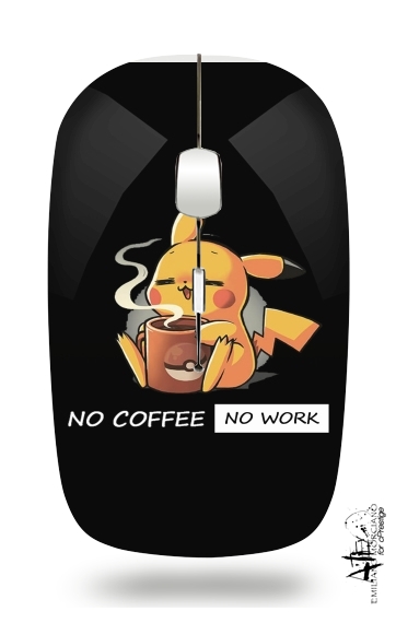  Pikachu Coffee Addict voor Draadloze optische muis met USB-ontvanger