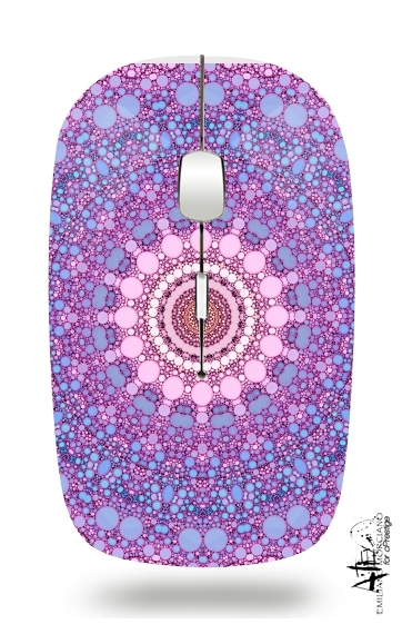  pink and blue kaleidoscope voor Draadloze optische muis met USB-ontvanger
