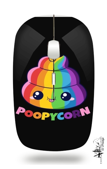  Poopycorn Caca Licorne voor Draadloze optische muis met USB-ontvanger