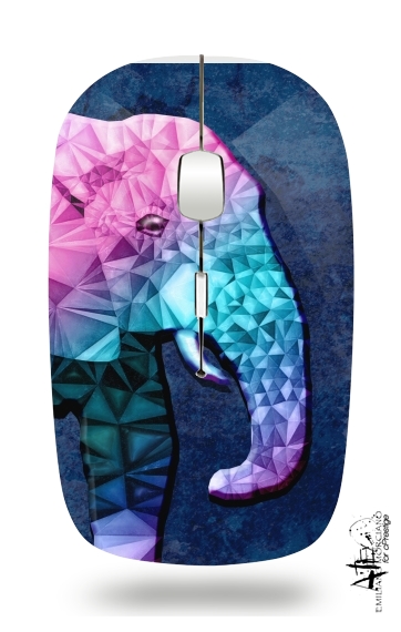  rainbow elephant voor Draadloze optische muis met USB-ontvanger