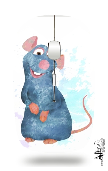  Ratatouille Watercolor voor Draadloze optische muis met USB-ontvanger