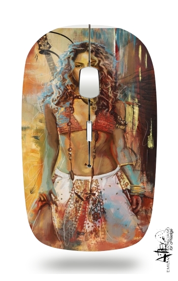  Shakira Painting voor Draadloze optische muis met USB-ontvanger