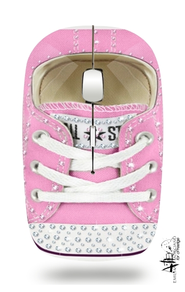  All Star Basket shoes Pink Diamonds voor Draadloze optische muis met USB-ontvanger