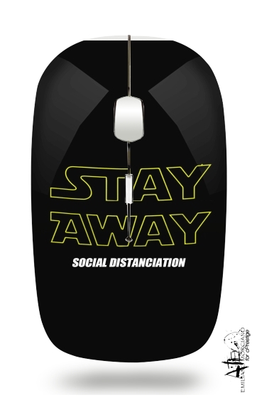  Stay Away Social Distance voor Draadloze optische muis met USB-ontvanger